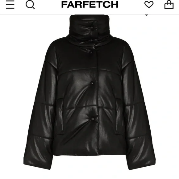 Faux leather Vegan Hide Puffer - Picture 7 of 7